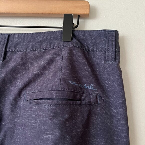 Travis Mathew Proceed With Caution Hybrid Golf Chino Shorts Blue Men's Size 36 - Picture 7 of 8